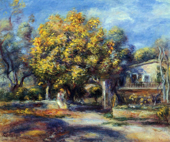  Pierre Auguste Renoir Houses at Cagnes - Canvas Art Print