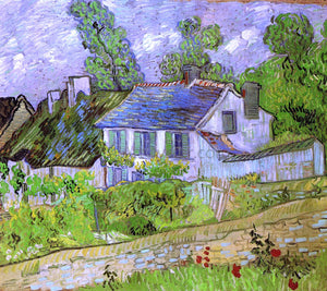  Vincent Van Gogh Houses in Auvers - Canvas Art Print