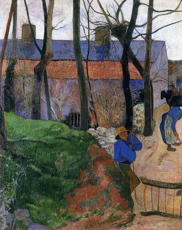 Paul Gauguin Houses in le Pouldu - Canvas Art Print