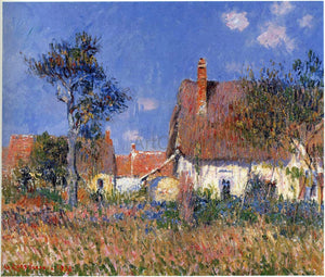  Gustave Loiseau A Houses in Normandy - Canvas Art Print