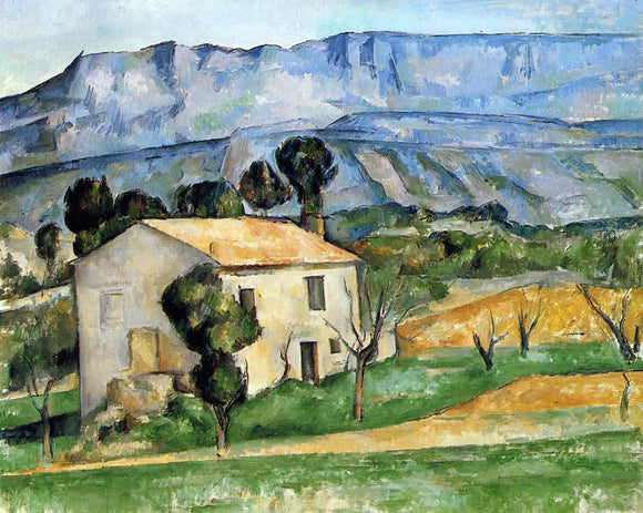  Paul Cezanne A House in Provence, near Gardanne - Canvas Art Print