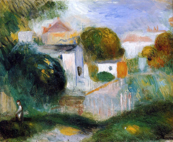  Pierre Auguste Renoir Houses in the Trees - Canvas Art Print