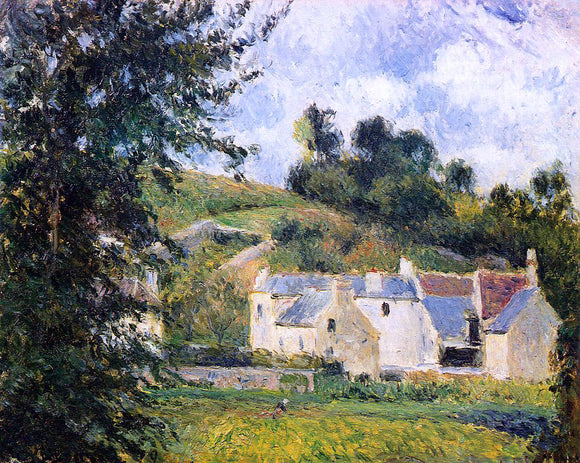  Camille Pissarro Houses of l'Hermitage, Pontoise - Canvas Art Print