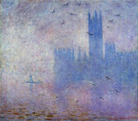  Claude Oscar Monet Houses of Parliament, Seagulls - Canvas Art Print