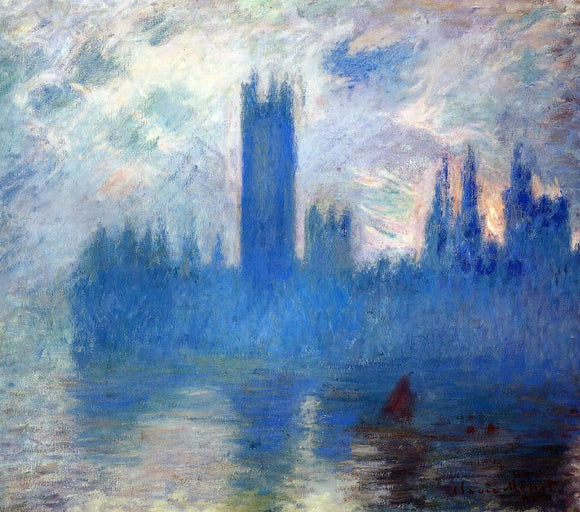  Claude Oscar Monet Houses of Parliament, Westminster - Canvas Art Print