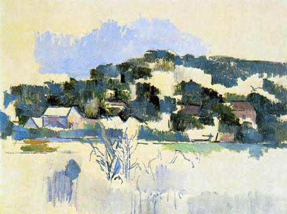  Paul Cezanne Houses on the Hill - Canvas Art Print