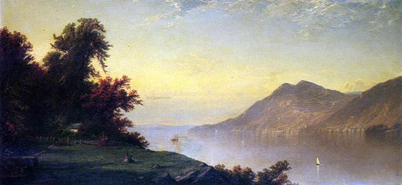  Alexander Lawrie Hudson River at West Point - Canvas Art Print