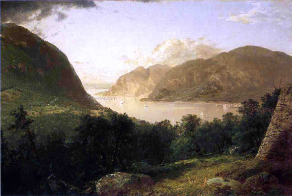  John Frederick Kensett Hudson River Scene - Canvas Art Print