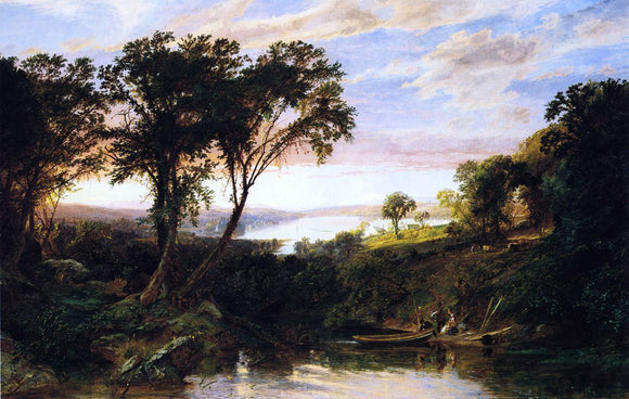  Jasper Francis Cropsey Hudson River View, Summer - Canvas Art Print