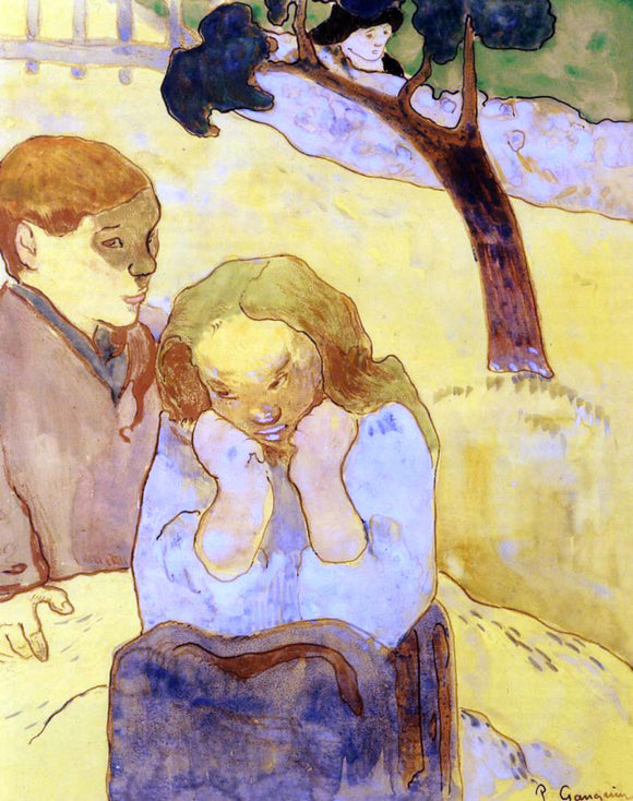  Paul Gauguin Human Misery - Canvas Art Print