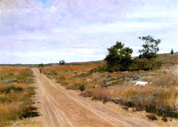  William Merritt Chase Hunting Game in Shinnecock Hills - Canvas Art Print