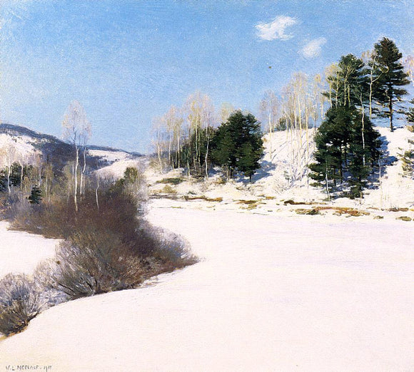  Willard Leroy Metcalf Hush of Winter - Canvas Art Print