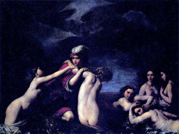  Francesco Furini Hylas and the Nymphs - Canvas Art Print