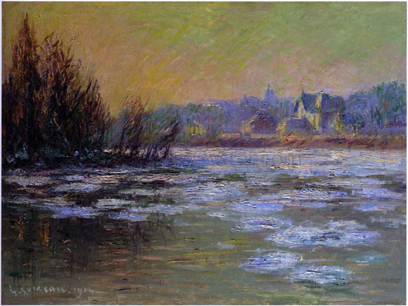  Gustave Loiseau Ice on the Oise river - Canvas Art Print