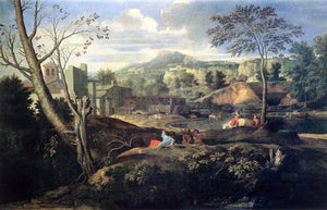  Nicolas Poussin Ideal Landscape - Canvas Art Print