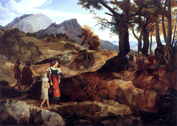  Carl Philipp Fohr Ideal Landscape near Rocca Canterana - Canvas Art Print