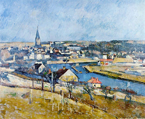  Paul Cezanne Ile de France Landscape - Canvas Art Print