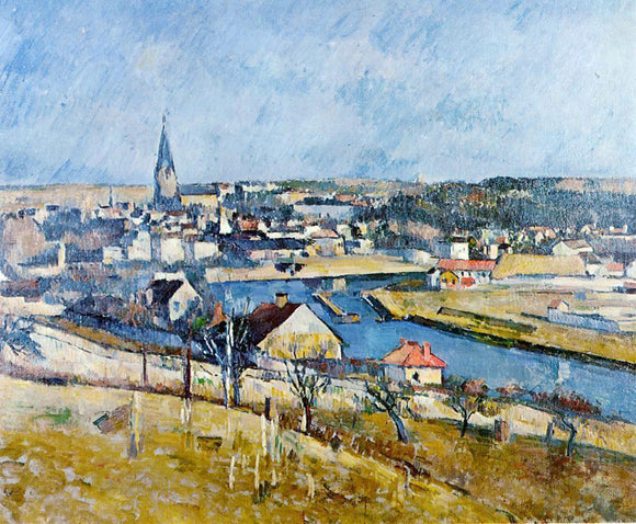  Paul Cezanne Ile de France Landscape - Canvas Art Print