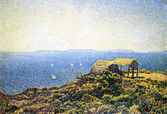  Theo Van Rysselberghe Ile du Levant, View from Cape Benat, Brittany - Canvas Art Print