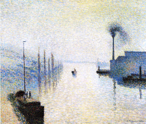  Camille Pissarro Ile Lacruix, Rouen: Effect of Fog - Canvas Art Print