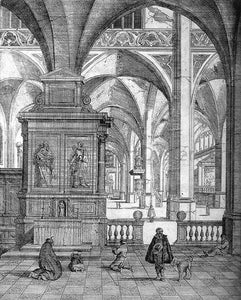  Gerard Houckgeest Imaginary Gothic Church - Canvas Art Print