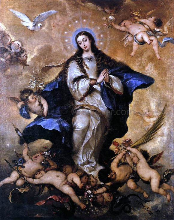  Jose Antolinez Immaculate Conception - Canvas Art Print