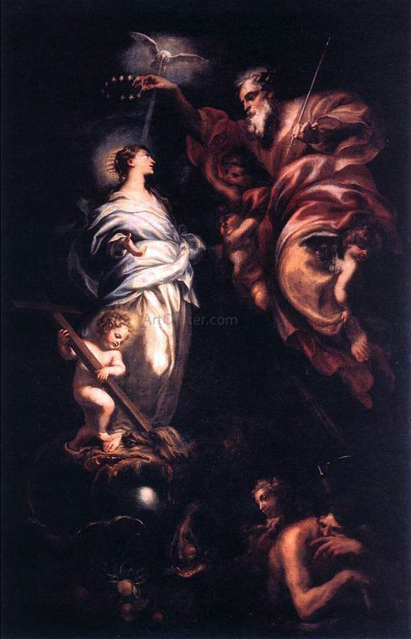  Domenico Piola Immaculate Conception - Canvas Art Print