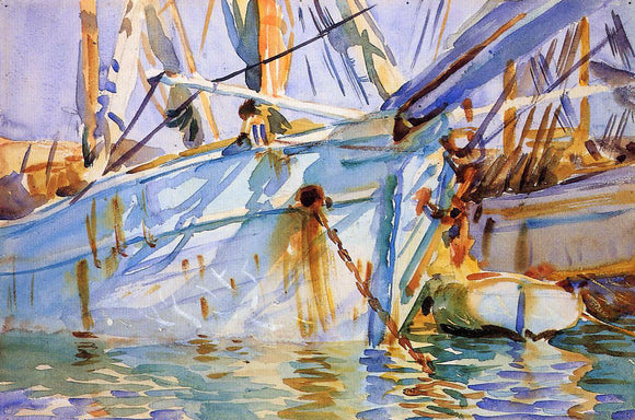  John Singer Sargent In a Levantine Port - Canvas Art Print