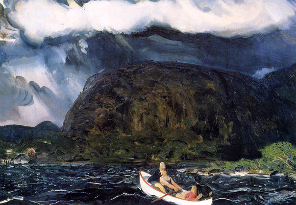 George Wesley Bellows In a Rowboat - Canvas Art Print