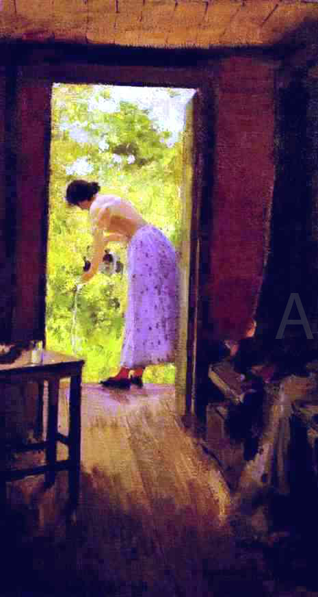  Constantin Alexeevich Korovin In a Summer Cottage - Canvas Art Print