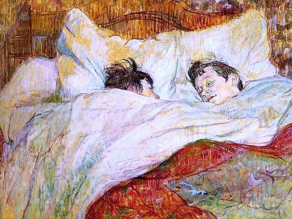 Henri De Toulouse-Lautrec In Bed - Canvas Art Print