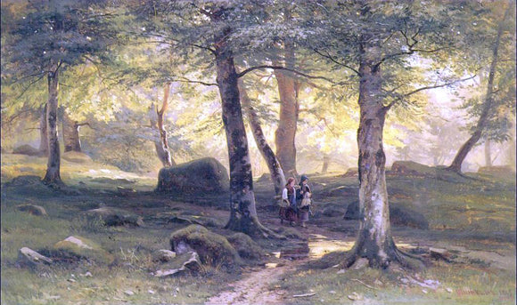  Ivan Ivanovich Shishkin In Grove - Canvas Art Print