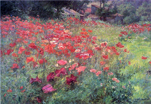  John Ottis Adams In Poppyland - Canvas Art Print