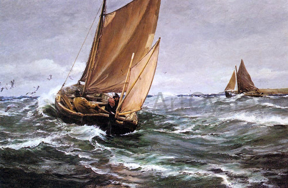  Charles Napier Hemy In Spite of Wind and Weather - Canvas Art Print