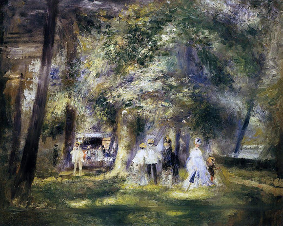  Pierre Auguste Renoir In St Cloud Park - Canvas Art Print