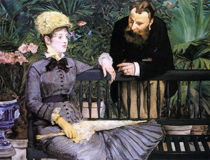  Edouard Manet In the Conservatory - Canvas Art Print