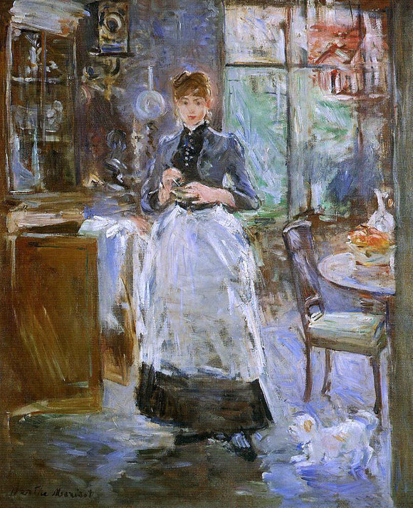  Berthe Morisot In the Dining Room - Canvas Art Print