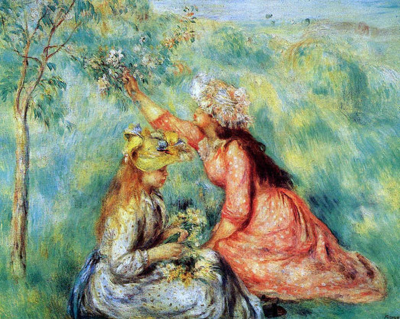  Pierre Auguste Renoir In the Fields - Canvas Art Print