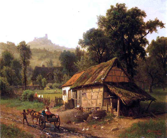  Albert Bierstadt In the Foothills - Canvas Art Print