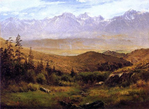  Albert Bierstadt In the Foothills of the Rockies - Canvas Art Print