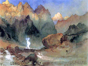  Thomas Moran In the Lava Beds - Canvas Art Print