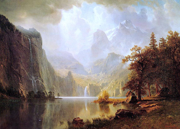  Albert Bierstadt In the Mountains - Canvas Art Print