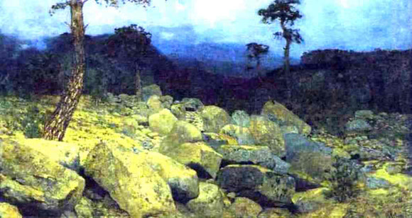  Isaac Ilich Levitan In the Mountains in the Crimea - Canvas Art Print