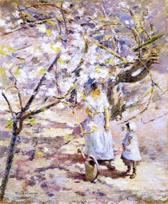  Theodore Robinson In the Orchard - Canvas Art Print