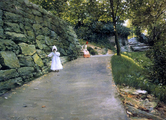  William Merritt Chase In the Park - a By-Path - Canvas Art Print