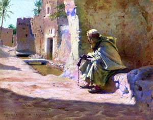  Charles James Theriat In the Shade, Biskra - Canvas Art Print