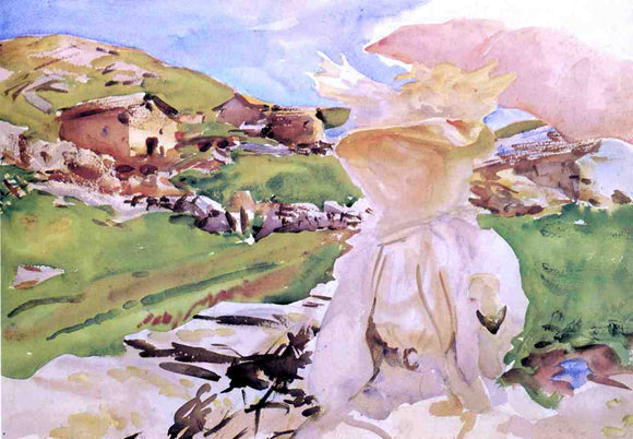  John Singer Sargent In the Simplon Pass - Canvas Art Print