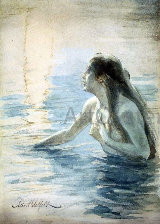  Albert Edelfelt In the Water - Canvas Art Print