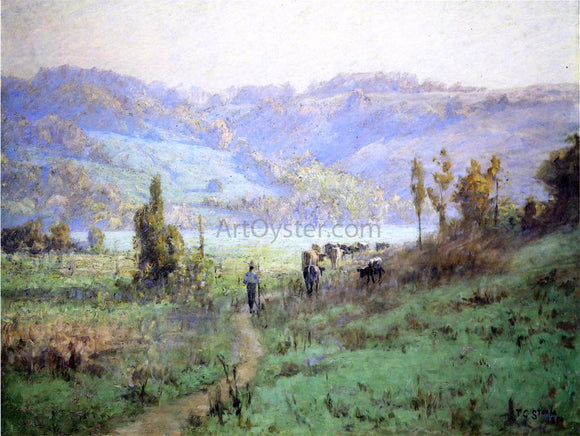  Theodore Clement Steele In the Whitewater Valley near Metamora - Canvas Art Print