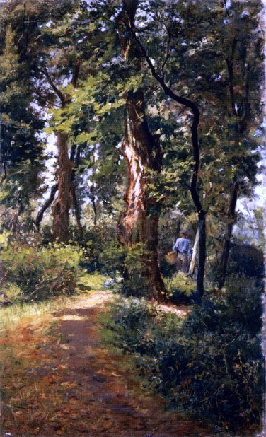  Adolfo Tommasi In the Woods - Canvas Art Print